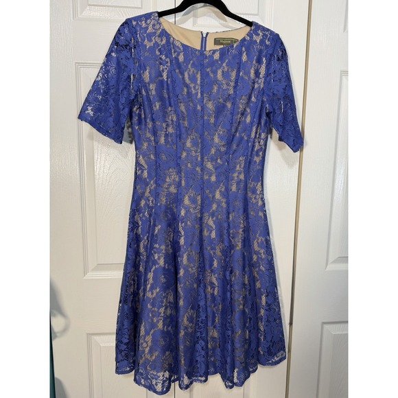 Melonie Dresses & Skirts - Melonie Women's Lace Dress Purple Short Sleeve Size 10